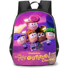 The Fairly Oddparents a New Wish Backpack StudentPack - Character Scared Cartoon Art Poster