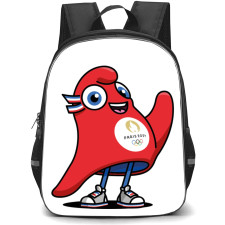 Olympic 2024 Backpack StudentPack - Olympic 2024 Mascot Smiling Illustration