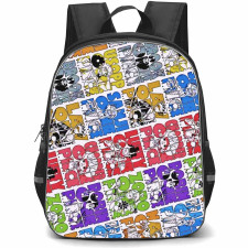 One Piece Backpack StudentPack - One Piece Characters Name Word Art