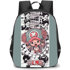 One Piece Chopper Backpack StudentPack - Chopper Comics Collage