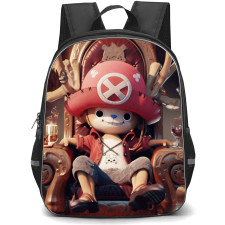 One Piece Chopper School Backpack StudentPack - Chopper Sitting 3D Art