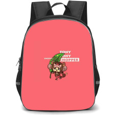 One Piece Chopper Backpack StudentPack - Chopper Stand Pink Background