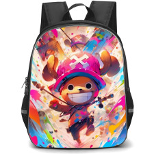 One Piece Chopper School Backpack StudentPack - Chopper Watercolor Art