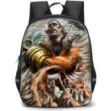 One Piece Crocodile School Backpack StudentPack - Crocodile Fighting Pose Illustration