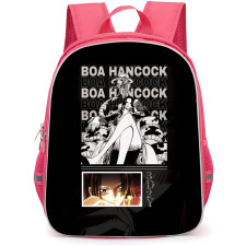 One Piece Boa Hancock Backpack StudentPack - Boa Hancock Introduction Poster Black Background