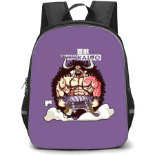 One Piece Kaido Backpack StudentPack - Kaido Standing Portrait Purple Background