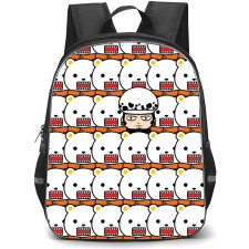 One Piece Backpack StudentPack - One Piece Law Bepo Chibi Pattern Art Together Forever