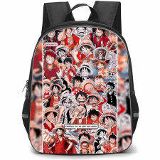 One Piece Luffy Backpack StudentPack - Luffy Collage Art