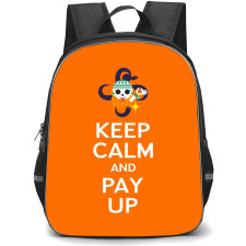One Piece Nami Backpack StudentPack - Nami Keep Calm And Pay Up Orange Background