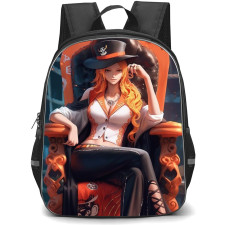 One Piece Nami School Backpack StudentPack - Nami Sitting Illustration