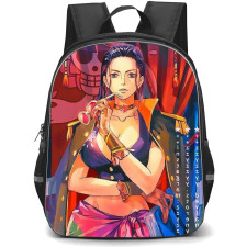 One Piece Robin School Backpack StudentPack - Robin Holding Glasses Illustration