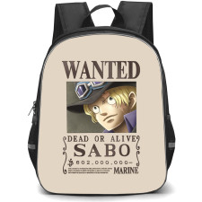 One Piece Sabo Backpack StudentPack - Sabo Wanted Bounty Poster