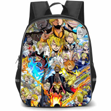 One Piece Sanji Backpack StudentPack - Sanji Anime Art Collage