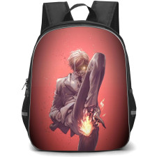 One Piece Sanji Backpack StudentPack - Sanji Demon Black Foot Signature Posture