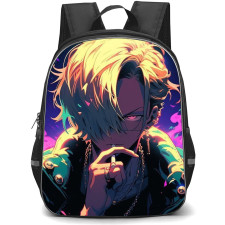 One Piece Sanji School Backpack StudentPack - Sanji Smoking Portait Pop Art