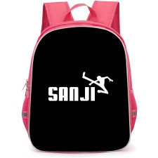 One Piece Sanji Backpack StudentPack - Sanji Kicking Black Background