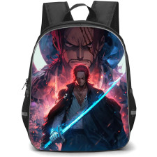 One Piece Shanks Backpack StudentPack - Shanks Holding Gryphon In Angry Look
