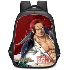 One Piece Shanks Backpack StudentPack - Shanks Portrait On Red Background