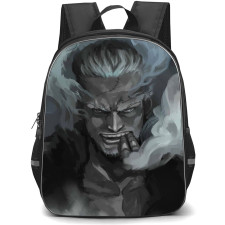 One Piece Smoker School Backpack StudentPack - Smoker Grayscale Art