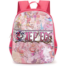 One Piece Uta Backpack School Bag StudentPack - One Piece Uta And One Piece Logo Collage Poster