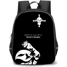 One Piece WhiteBeard Backpack StudentPack - WhiteBeard Black And White Turning Around Portrait