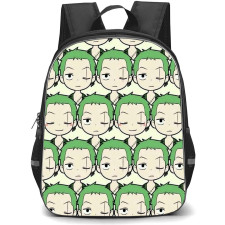 One Piece Zoro Backpack StudentPack - Zoro Chibi Pattern Art