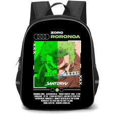 One Piece Zoro Backpack StudentPack - Zoro Introduction Poster Two Color Face