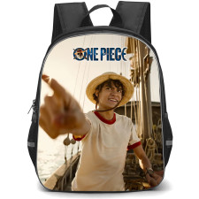 One Piece Netflix Backpack StudentPack - The Straw Hat Pirates Smiling Portrait