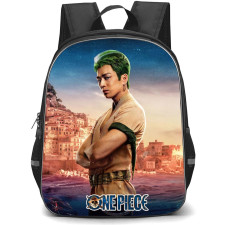 One Piece Netflix Roronoa Zoro Backpack StudentPack - Roronoa Zoro Side Portrait