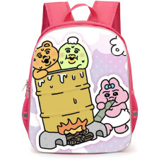 Opanchu Usagi Backpack StudentPack - Opanchu Usagi Cute Drawing Sticker On Pink Background