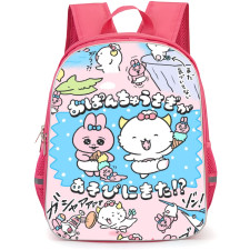 Opanchu Usagi Backpack StudentPack - Opanchu Usagi Playing In Beach Cartoon Art Poster