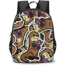 Otter Space Backpack StudentPack - Otter Space Brown Animal Wall Art Poster