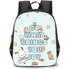 Pochacco Sanrio Backpack School Bag StudentPack - Pochacco Sanrio Do What Brings You Joy Typography Poster