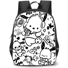 Pochacco Sanrio Backpack School Bag StudentPack - Pochacco Sanrio Doodle Silly Portrait Collage