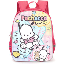 Pochacco Sanrio Backpack School Bag StudentPack - Pochacco Sanrio Star Doodle Pink Portrait Poster