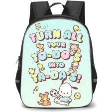 Pochacco Sanrio Backpack School Bag StudentPack - Pochacco Sanrio Turn All Your To Do Into Ta Da Typography Poster