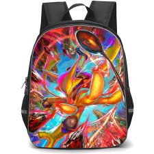 Pokemon Alakazam Backpack School Bag StudentPack - Pokemon Alakazam Trading Card Game Art Poster