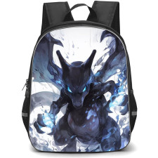 Pokemon Mega Charizard Backpack School Bag StudentPack - Pokemon Mega Charizard Water Color Painting Poster