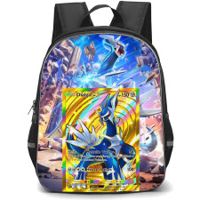 Pokemon Dialga Backpack School Bag StudentPack - Pokemon Dialga Trading Card Game Art Poster