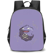 Pokemon Koffing Backpack StudentPack - Koffing Minimalist Art Ono Purple Background