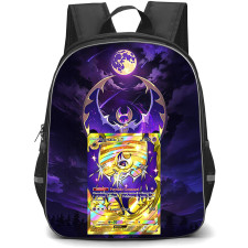 Pokemon Lunala Backpack School Bag StudentPack - Pokemon Lunala Trading Card Game Art Poster