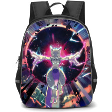 Pokemon Mewtwo Backpack School Bag StudentPack - Pokemon Mewtwo With Psychic Power Poster