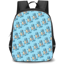 Pokemon Squirtle Backpack StudentPack - Squirtle Stand Pose Pattern Art