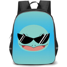 Pokemon Squirtle Backpack StudentPack - Squirtle Wearing Shades Minimalist Art