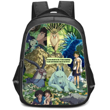 Princess Mononoke Backpack StudentPack - Princess Mononoke I'm Not Afraid To Die Poster