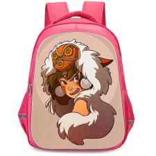 Princess Mononoke San Backpack StudentPack - San Looking Back Illustration Art