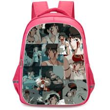 Princess Mononoke San Backpack StudentPack - San Portrait Collage