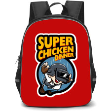 PUBG Backpack StudentPack - PUBG Super Chicken Dinner Sticker Art