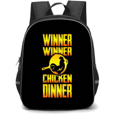 PUBG Backpack StudentPack - PUBG Winner Winner Chicken Dinner Poster On Black Bg