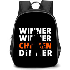 PUBG Backpack StudentPack - PUBG Winner Chicken Dinner Word Art Black Background